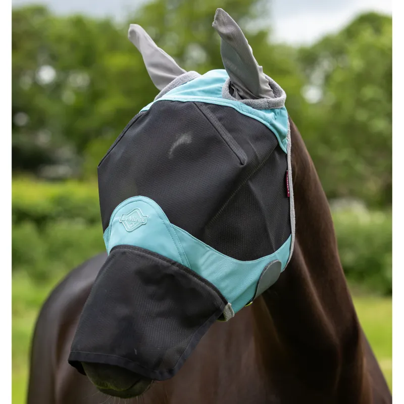 LeMieux Visor-Tek Full Fly Mask - Lagoon-1