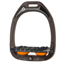 Flex-On Green Composite Stirrup - Inclined Ultra Grip - Brown/Black/Orange