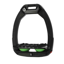 Flex-On Safe-On Inclined Ultra-Grip Stirrups - Black/Black/Green