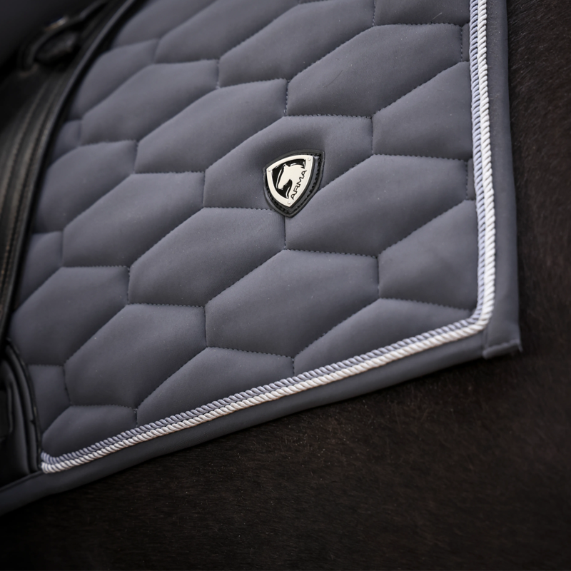 Shires Arma Eltar Dressage Saddlecloth - Grey-1