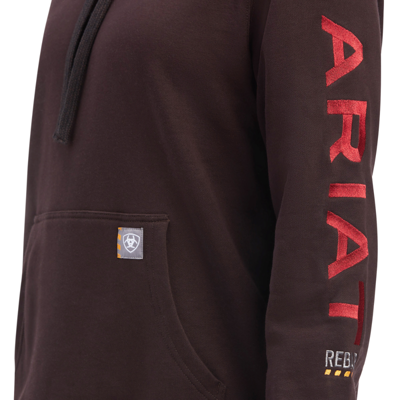 Ariat Women's Rebar Graphic Hoodie - Mole/Baked Apple-4