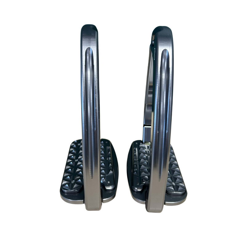 Tech Venice Sloped Evo Swarovski Safety Stirrup - Titanium-2