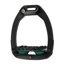 Flex-On Safe-On Inclined Ultra-Grip Stirrups - Black/Black/Irish Green