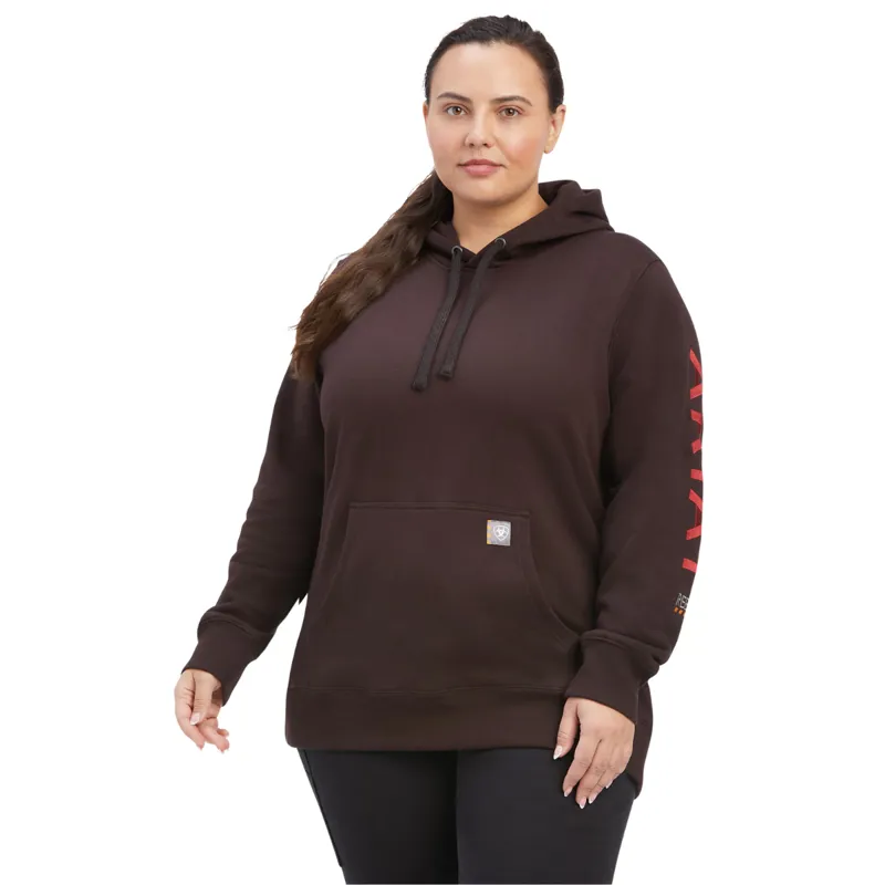Ariat Women's Rebar Graphic Hoodie - Mole/Baked Apple
