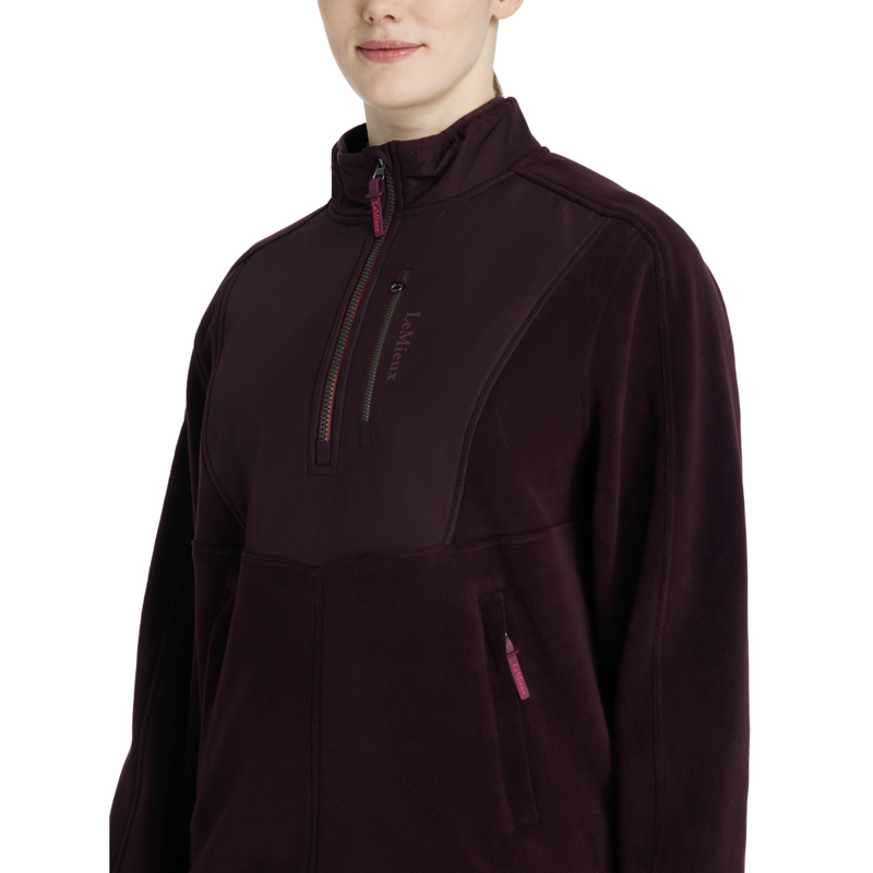 LeMieux Clara Hybrid Fleece - Damson-2