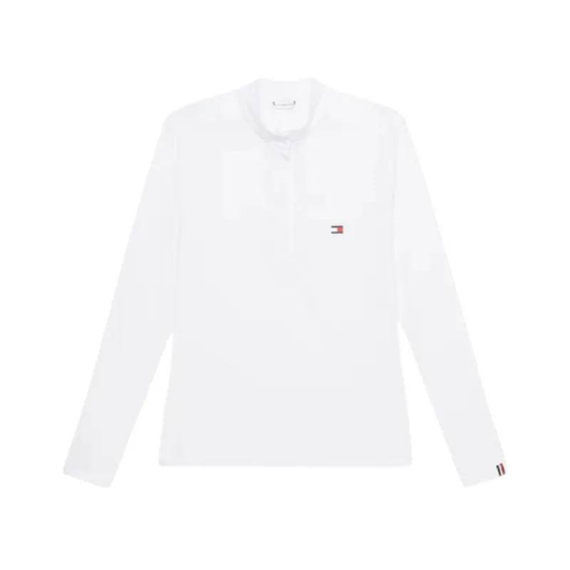 Tommy Hilfiger Chelsea Cooling Long Sleeve Show Shirt - Optic White