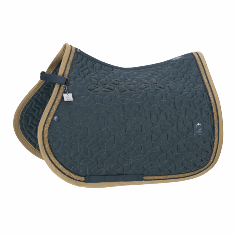 Eskadron Glossy Jewel Contrast Saddlecloth Classic Sports SS26 - Ocean-1