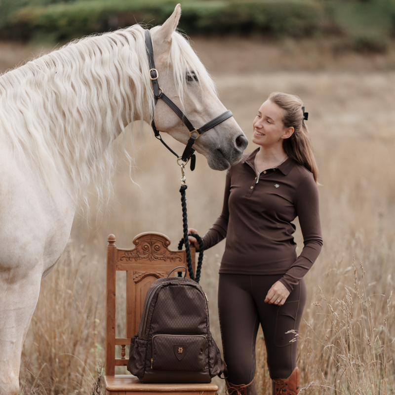 Holland Cooper Burghley Backpack- Walnut-6