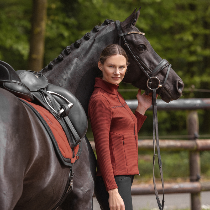 Eskadron Softshell Contrast Saddlecloth Heritage AW26 - Merlot-4