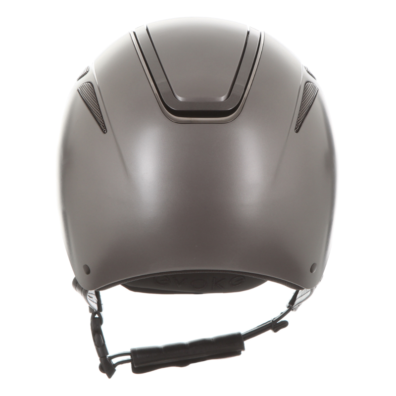 Evoke Callisto Classic Peak Riding Hat - Graphite/Gunmetal-3
