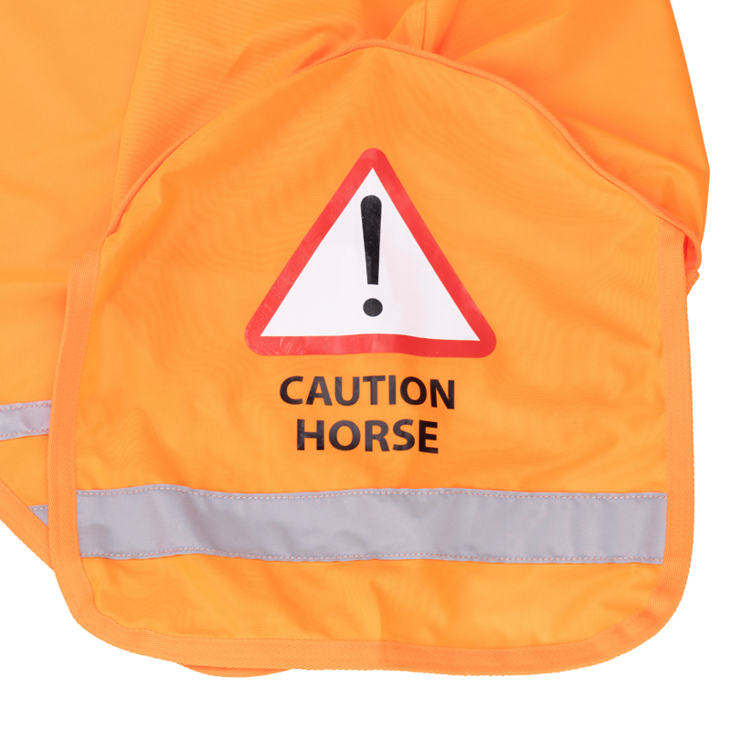 Shires EQUI-FLECTOR Mesh Quarter Sheet - Orange-2