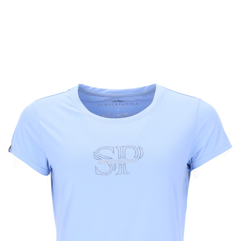 Schockemohle Ladies SPNola Style T-Shirt - Sky Blue-1