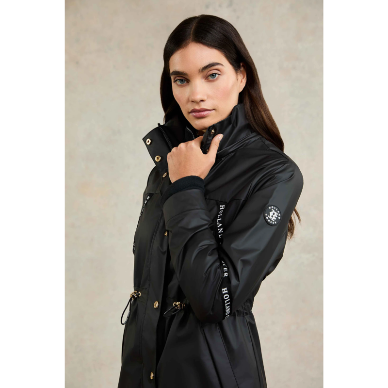 Holland Cooper Rain Coat - Matte Black-6