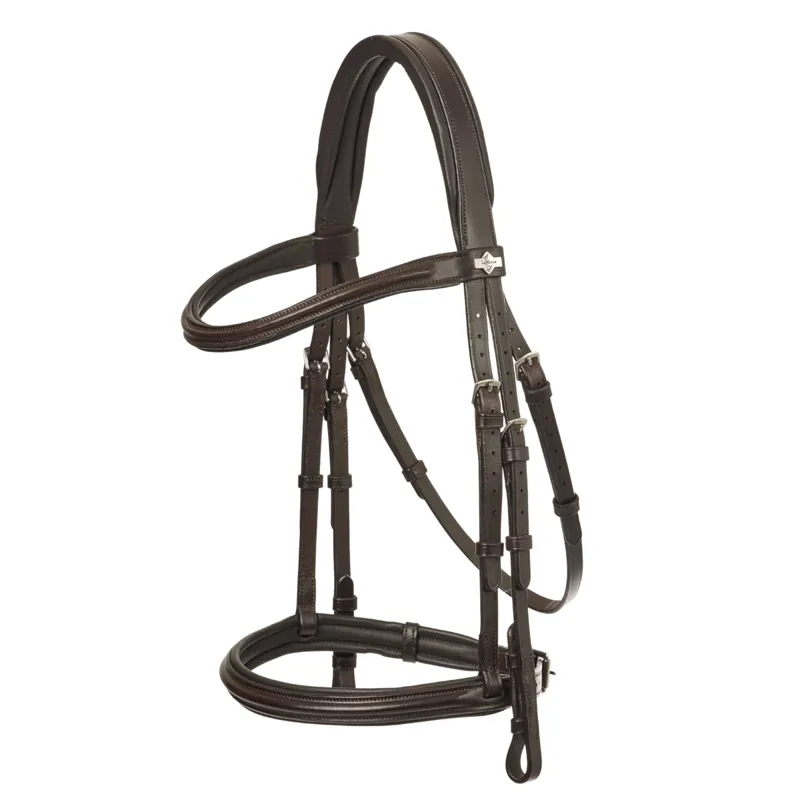 LeMieux Arika Cavesson Bridle - Brown/Silver