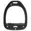 Flex-On Green Composite Stirrup - Flat Ultra Grip - Black/Black/Black