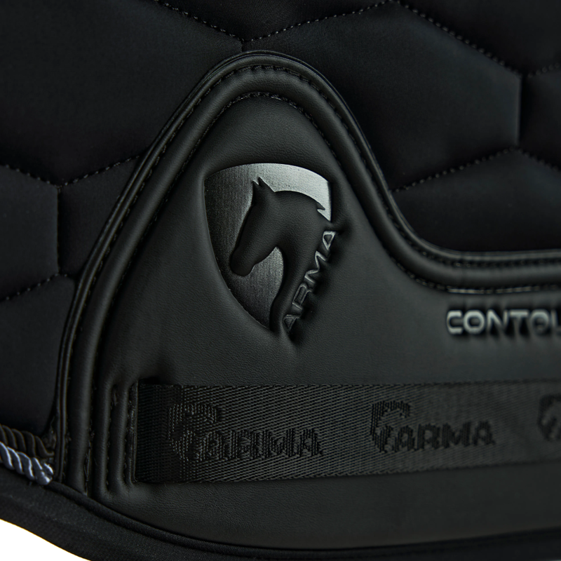 Shires Arma Eltar Dressage Saddlecloth - Black-1