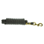Hy Equestrian Plaited Leadrope - Black/Silver Grey