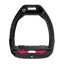 Flex-On Safe-On Inclined Ultra-Grip Stirrups - Black/Black/Fuchsia