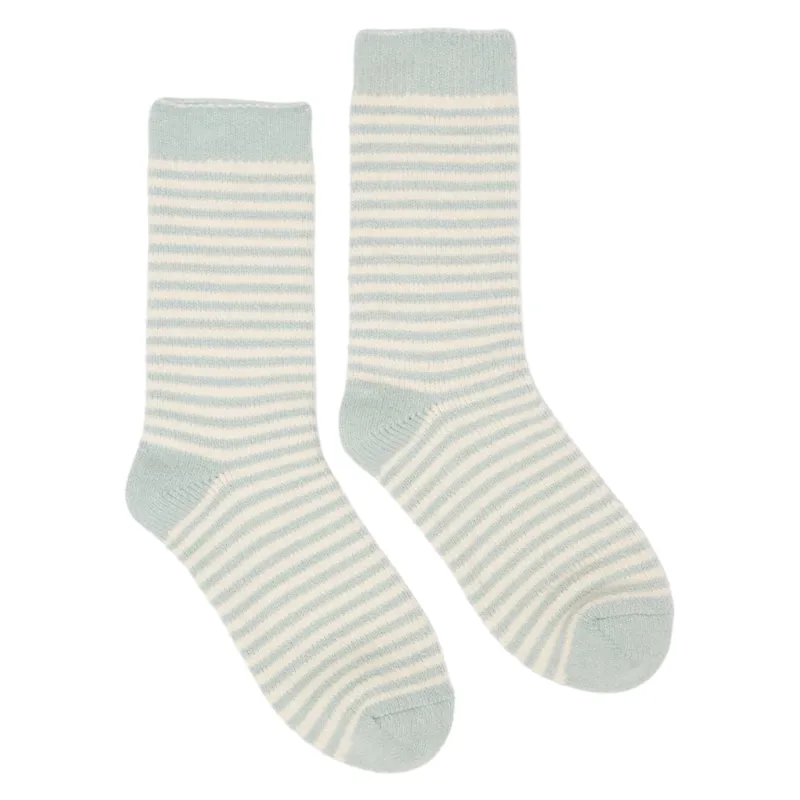 Joules Ladies Toasty Stripe Socks - Blue