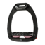 Flex-On Safe-On Inclined Ultra-Grip Stirrups - Black/Black/Light Pink