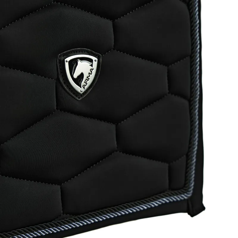 Shires Arma Eltar Dressage Saddlecloth - Black-2