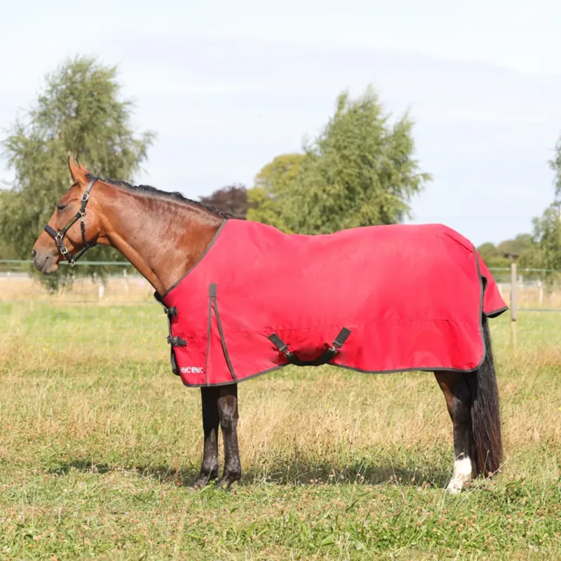 HyCONIC 100g Turnout Rug - Red/Charcoal
