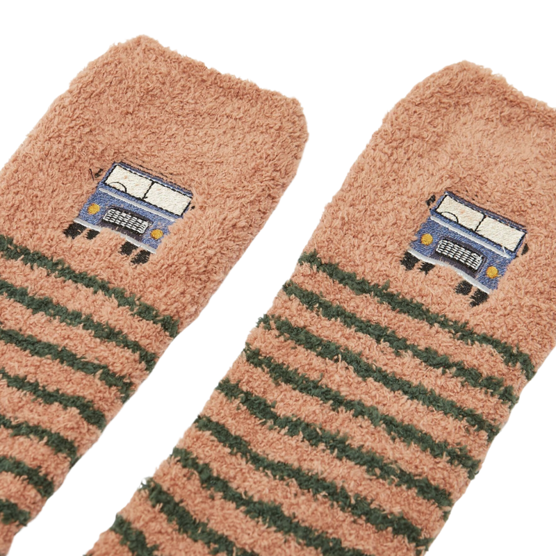 Joules Men's Fluffy Socks - Neutral 4x4-1
