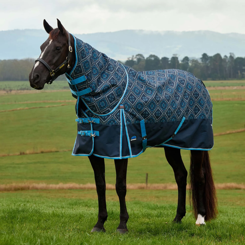 WeatherBeeta ComfiTec Heritage Detach-A-Neck 220g Turnout Rug - Paisley