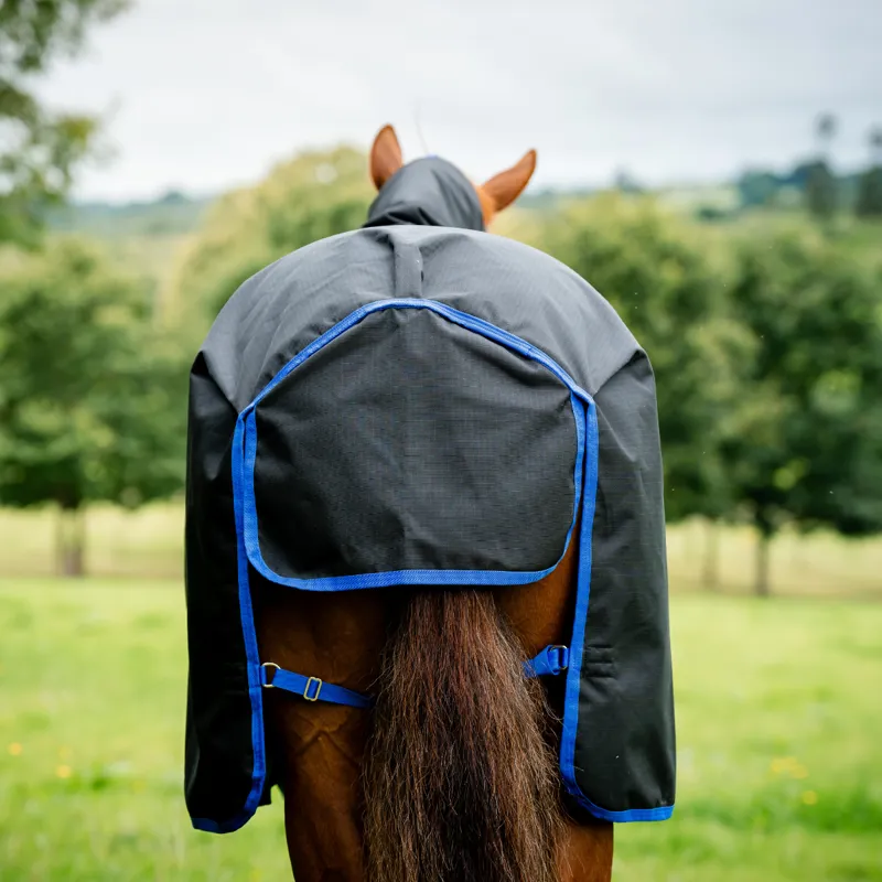 Horseware Amigo Ripstop 900 Plus 200g Turnout Rug - Black/Classic Blue-4