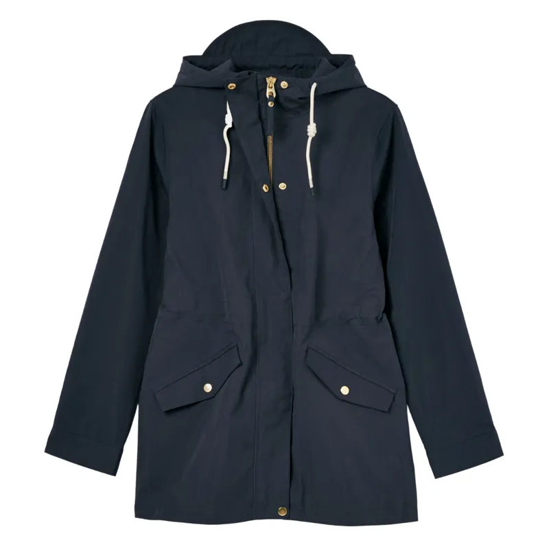 Joules Ladies Portwell Waterproof Raincoat - Navy