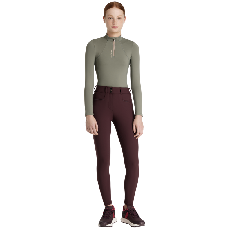 LeMieux Young Rider Full Seat Izzy Breeches - Damson-3