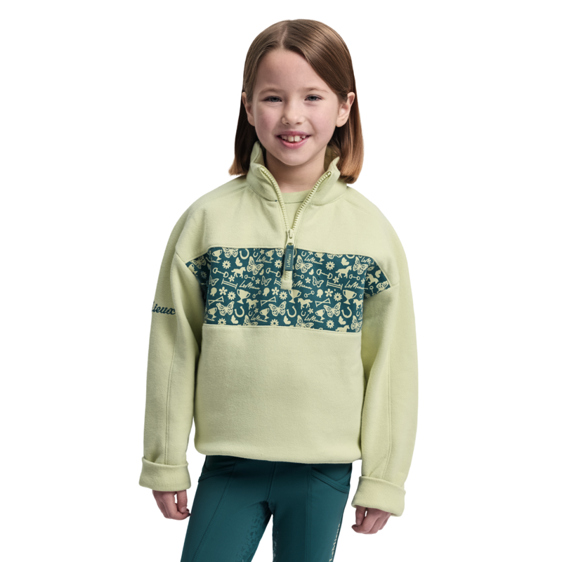 LeMieux Mini Quinn Quarter Zip Sweat - Macaron-1