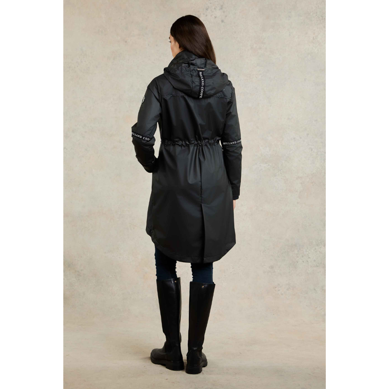Holland Cooper Rain Coat - Matte Black-5