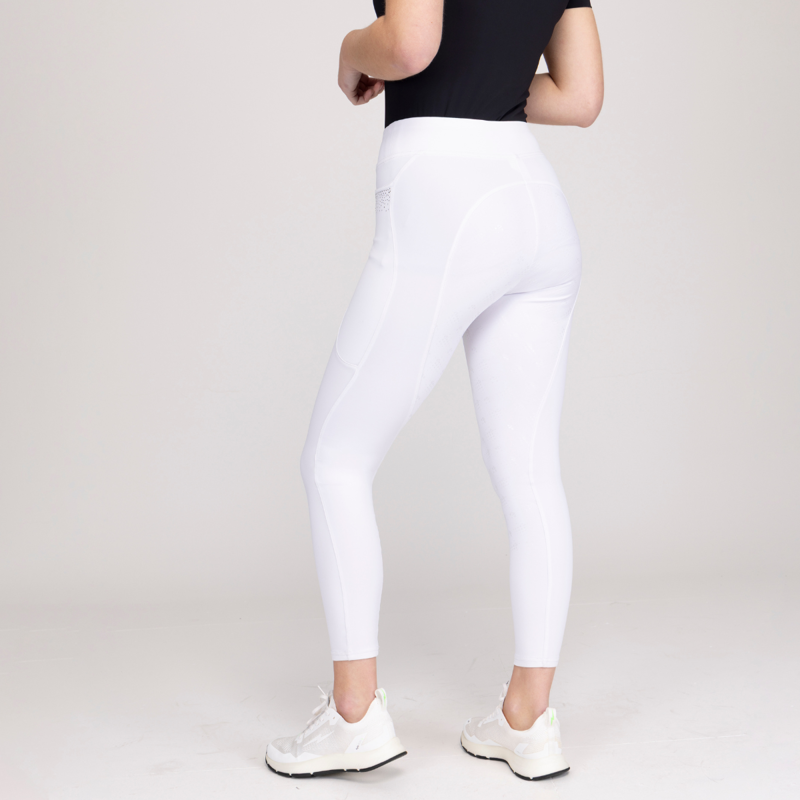 Aubrion Optima GX Riding Tights - White-4
