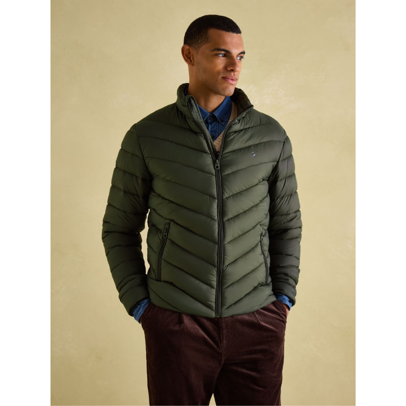 Joules Men's Garrett Showerproof Padded Jacket - Green-1