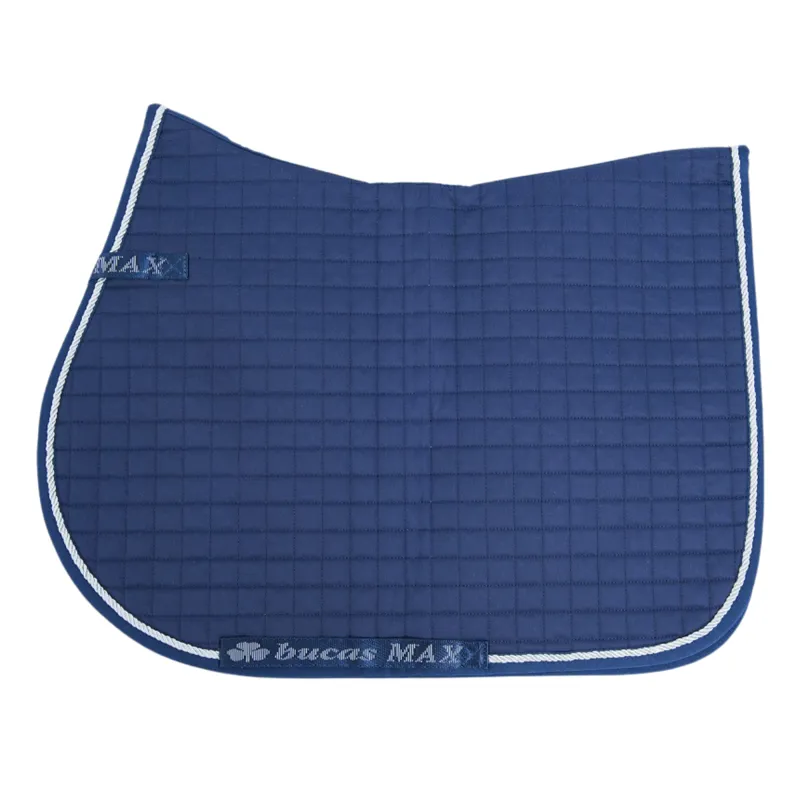 Bucas Max Jump/GP Saddlepad - Navy/Silver - Full