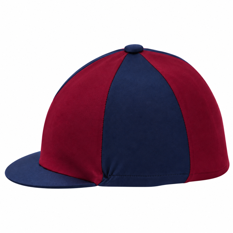 Hy Two Tone Lycra Silks - Navy/Burgundy