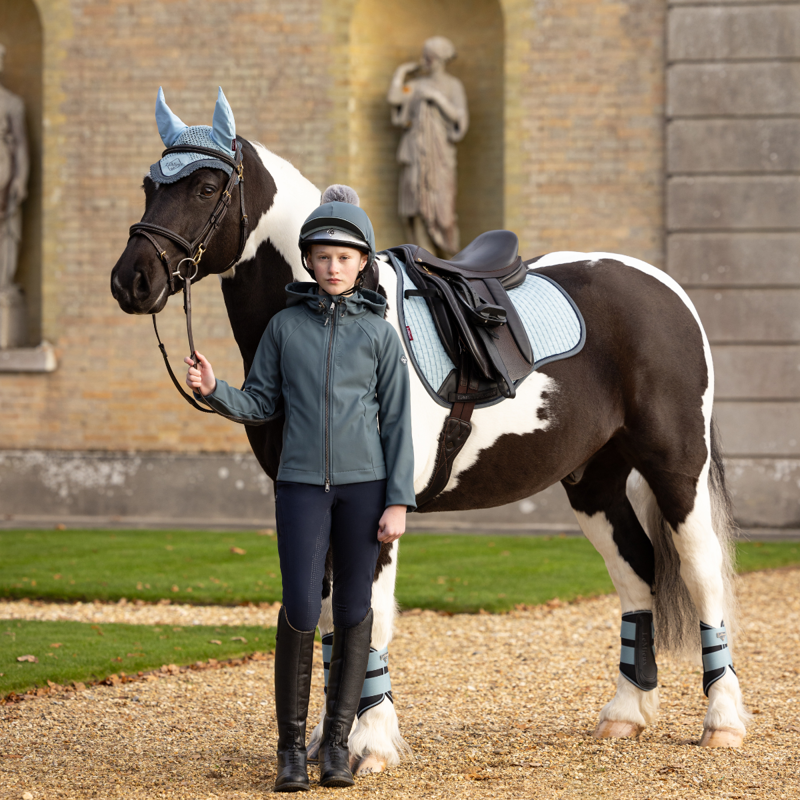 LeMieux Young Rider Lottie Soft Shell Jacket - Petrol-6