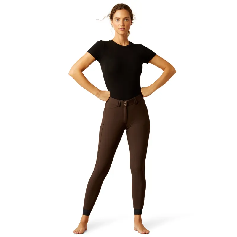 Ariat Women's Tri Factor Vivacity Heat Half Grip Breeches - Mole