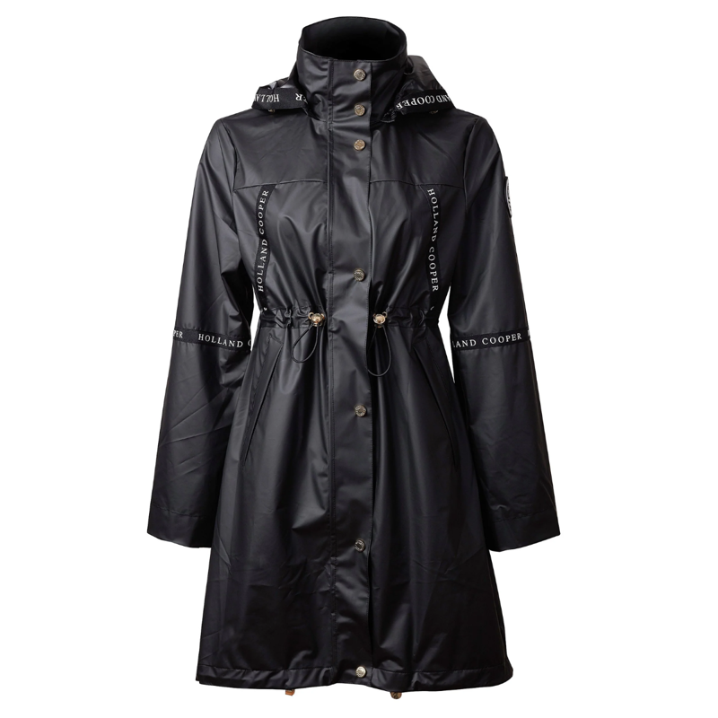 Holland Cooper Rain Coat - Matte Black-7
