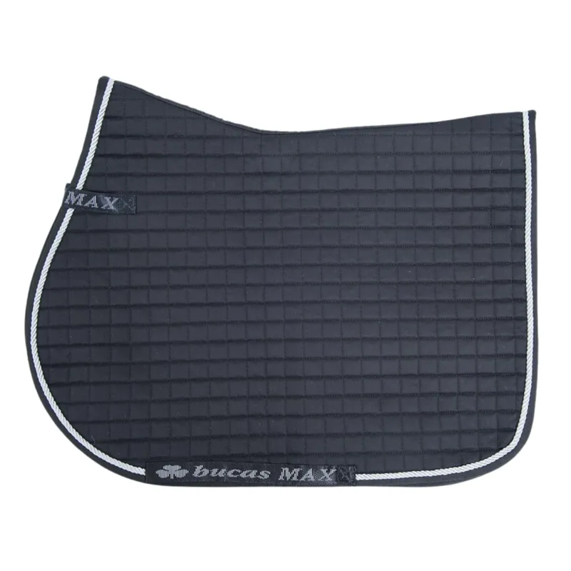 Bucas Max Jump/GP Saddlepad - Black/Silver - Full