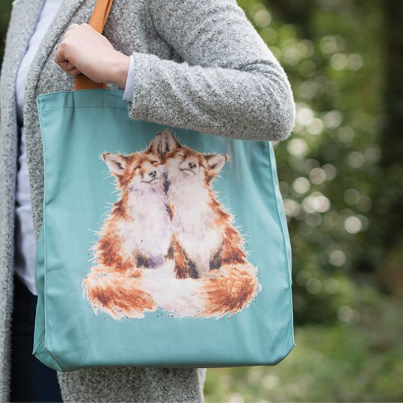 Wrendale Designs Fox Canvas Tote Bag - Contentment-1