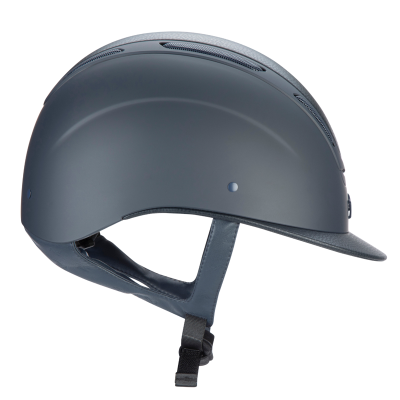 Karben Amity Leather Riding Hat - Navy-7