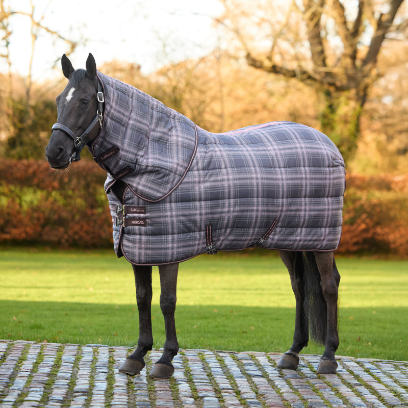 LeMieux Arika Check 100g Stable Rug with Neck - Cocoa