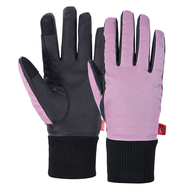 Imperial Riding Kids Hide and Shine Gloves - Mauve