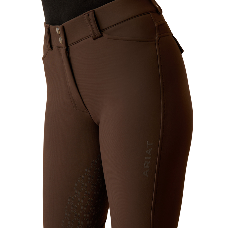 Ariat Women's Tri Factor Vivacity Heat Half Grip Breeches - Mole-5