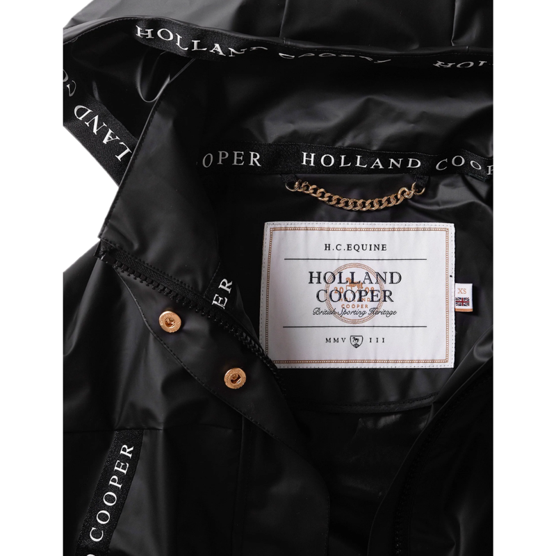 Holland Cooper Rain Coat - Matte Black-10