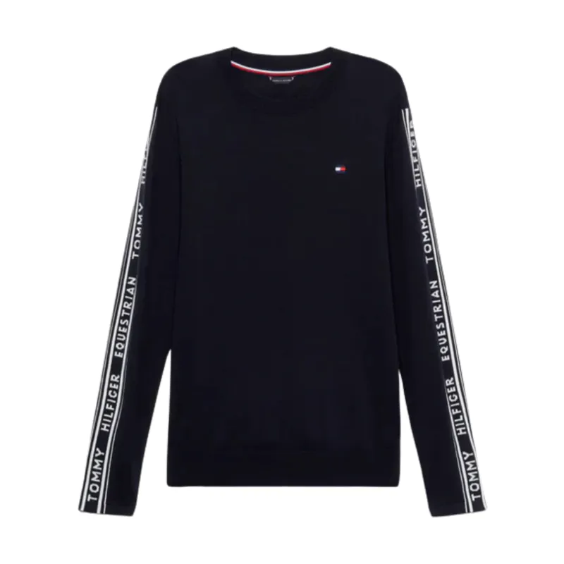 Tommy Hilfiger Men's Seattle Jacquard Logo Sweater - Desert Sky