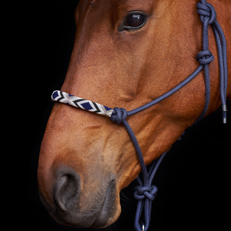 HV Polo Lamu Headcollar - Full - Navy-3