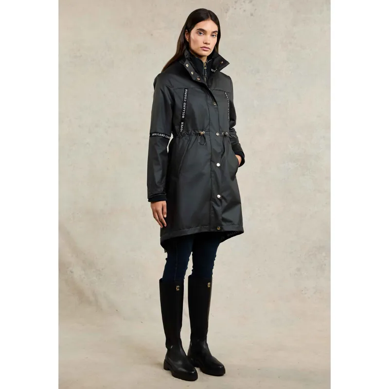 Holland Cooper Rain Coat - Matte Black-1
